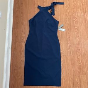 NWT Eva Mendez navy dress
